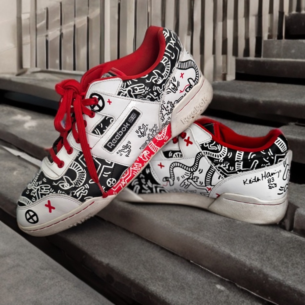 Keith Haring x Reebok Classic Leather Mid – Size 12